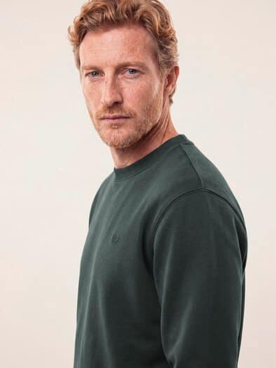 Sweatshirt mit Rundhals Grün