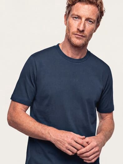 T-Shirt aus Baumwolle Marine