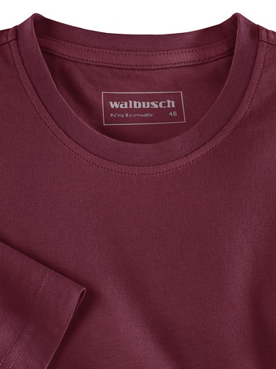 T-Shirt Rundhalsausschnitt Burgund