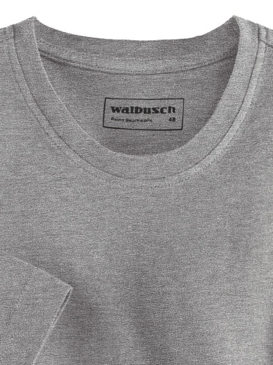 T-Shirt Rundhalsausschnitt Mittelgrau