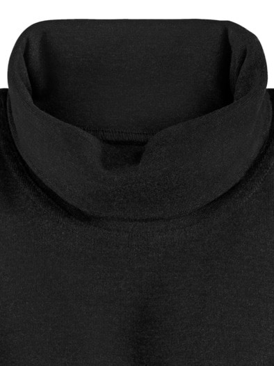 Rollkragen-Shirt Schwarz