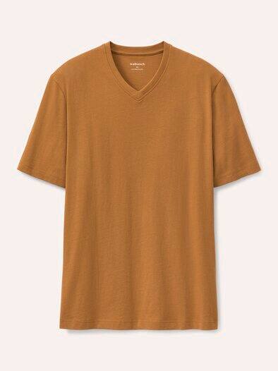 T-Shirt V-Ausschnitt Messing