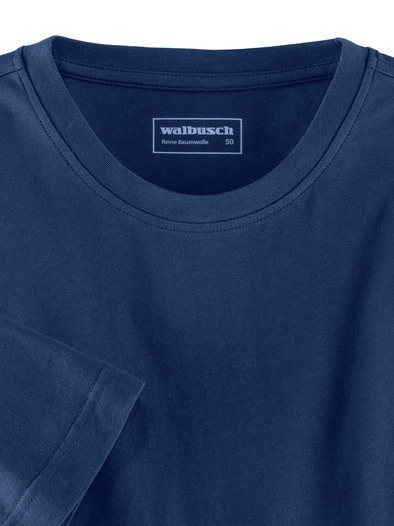 T-Shirt Rundhalsausschnitt Blau