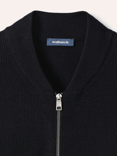 Zip-Jacke Ministruktur Marine