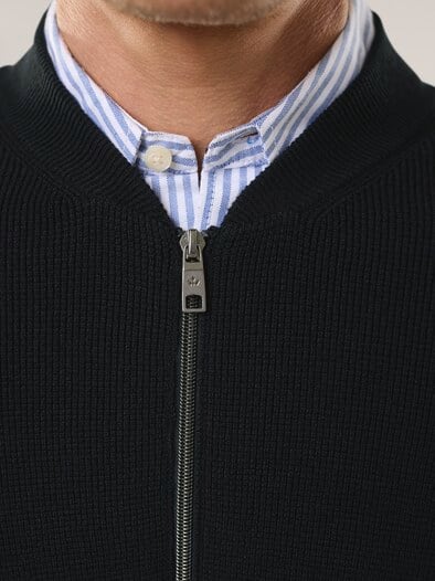 Zip-Jacke Ministruktur Marine