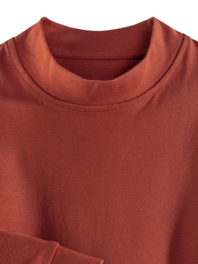 Langarm-Shirt Stehkragen Terra