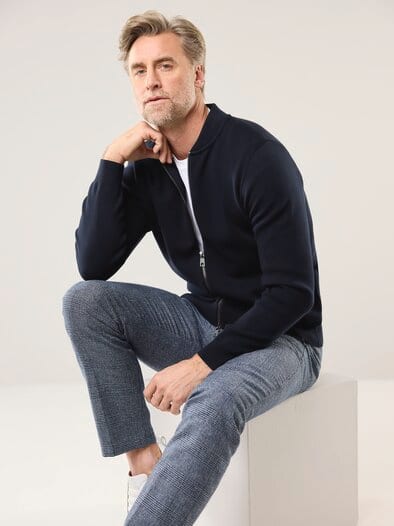 Milano Zip-Jacke Navy