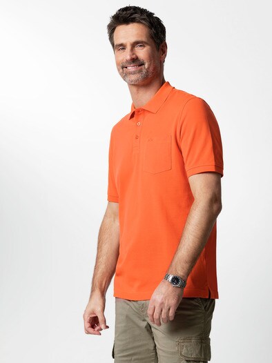 Pique-Polo Pima Cotton Orange