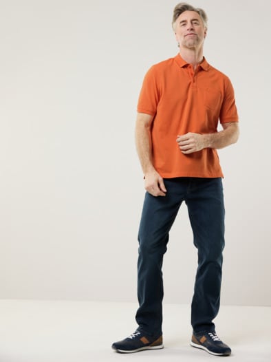 Pique-Polo Pima Cotton Orange