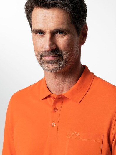 Pique-Polo Pima Cotton Orange