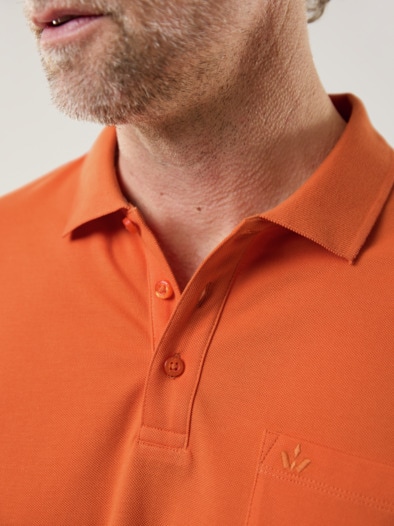 Pique-Polo Pima Cotton Orange