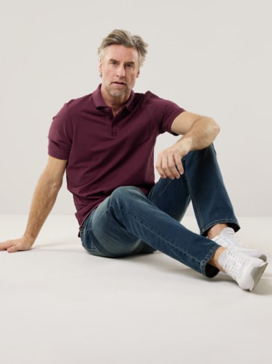 Pique-Polo Pima Cotton Burgund