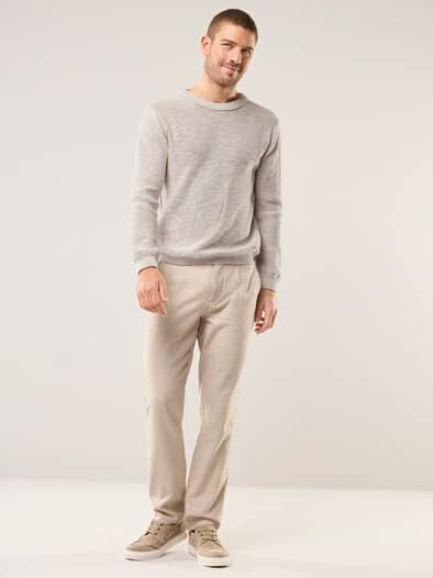 Premium Leinen-Pullover Natur