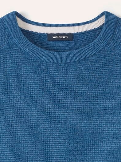 Ottoman Pullover Rauchblau