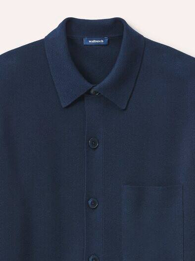 Milano Strickjacke mit Baumwolle Marine