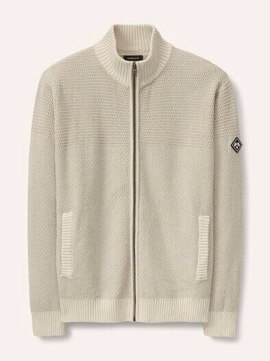 Strickjacke aus Baumwolle Natur