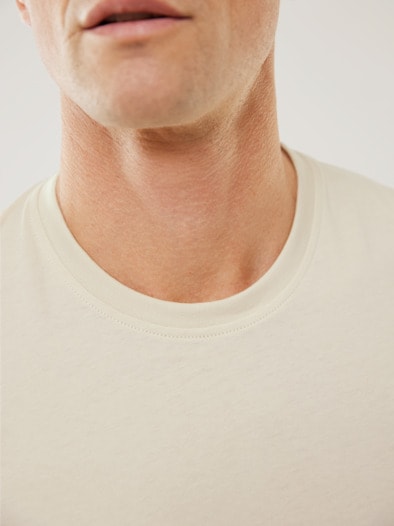 T-Shirt Rundhalsausschnitt Natur