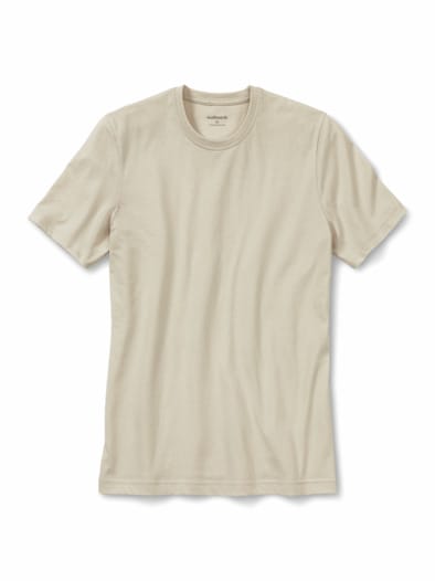 T-Shirt Rundhalsausschnitt Natur