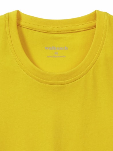 T-Shirt Rundhalsausschnitt Gelb