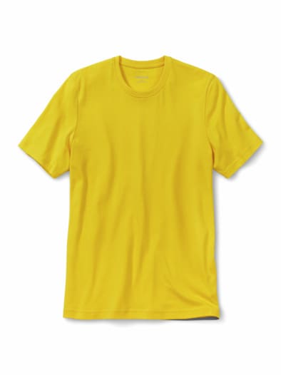 T-Shirt Rundhalsausschnitt Gelb