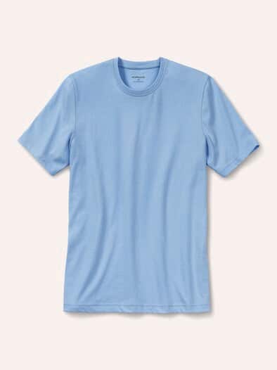 T-Shirt Rundhalsausschnitt Hellblau