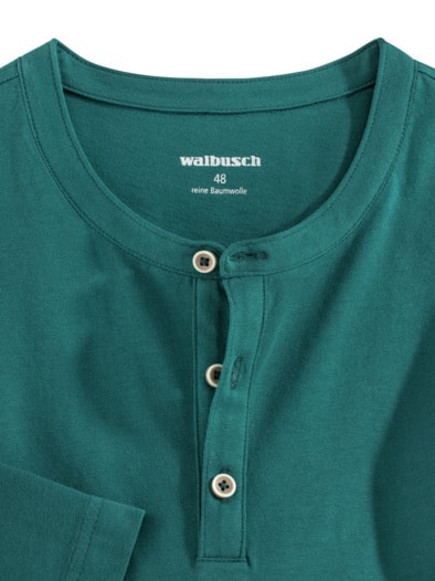 Henley-Shirt Smaragd