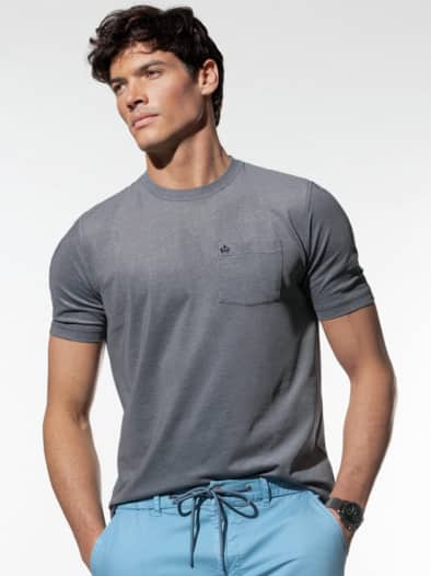 Extraglatt T-Shirt Marine