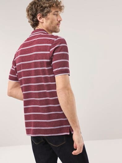 Bi-Colour Polo Dunkelrot