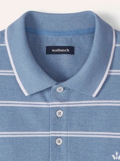 Bi-Colour Polo Ozeanblau