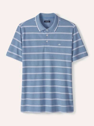Bi-Colour Polo Ozeanblau