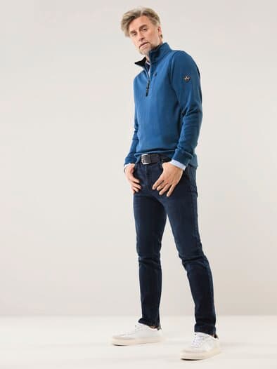 Extraglatt-Troyer Frischekick Mittelblau