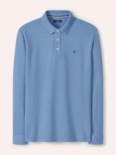 Premium Polo Mittelblau