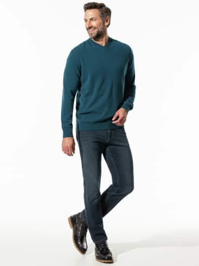 Premium Cashmere-Pullover Smaragd