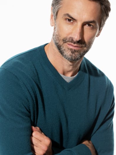 Premium Cashmere-Pullover Smaragd