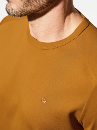 Das zu schade für drunter-Shirt Safran