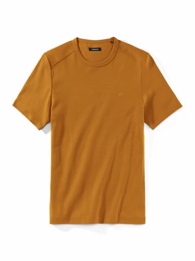 Das zu schade für drunter-Shirt Safran