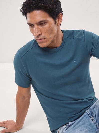 Das zu schade für drunter-Shirt Meerblau