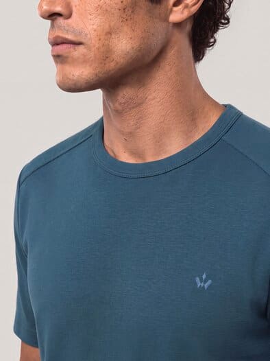 Das zu schade für drunter-Shirt Meerblau