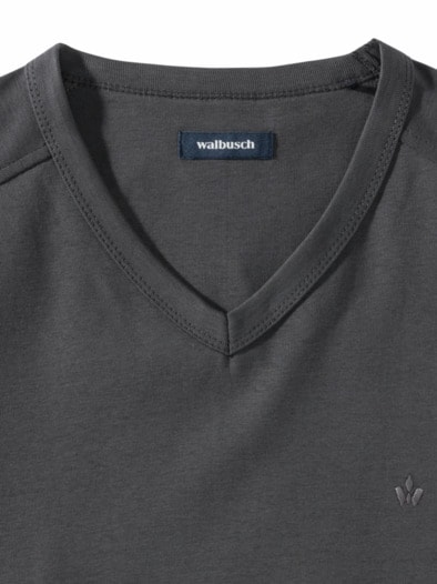 Zu schade für drunter-Shirt V-Neck Grau