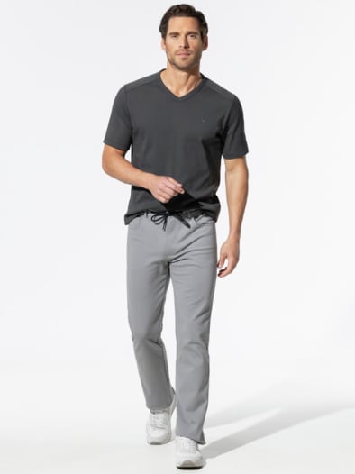 Zu schade für drunter-Shirt V-Neck Grau