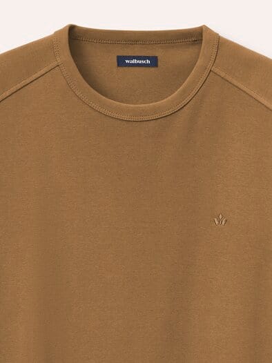 Das zu schade für drunter-Shirt Cognac