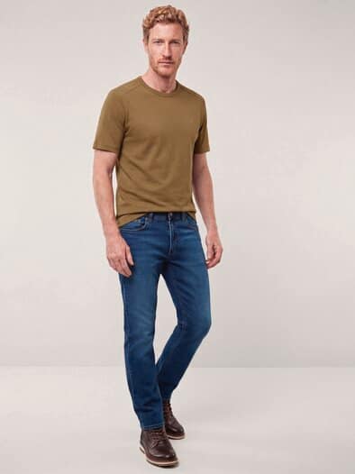 Das zu schade für drunter-Shirt Cognac
