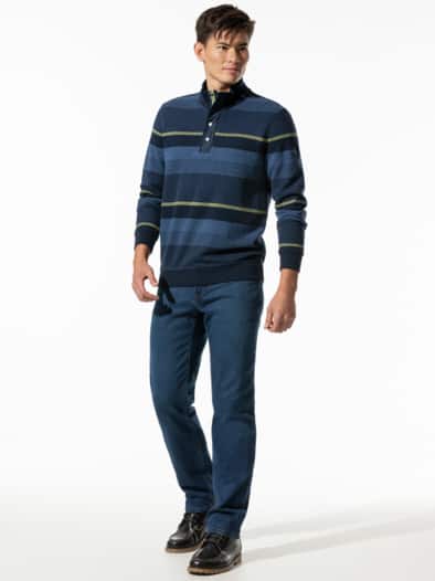 Vier Jahreszeiten-Troyer Streifen Marine