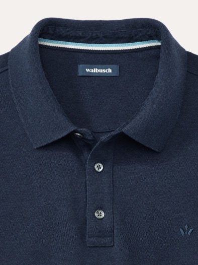 Merino Mix Polo Marine