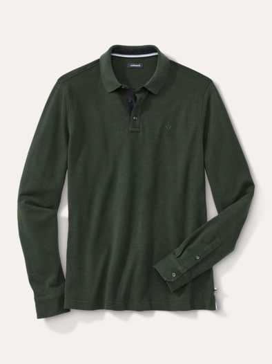 Merino Mix Polo Oliv