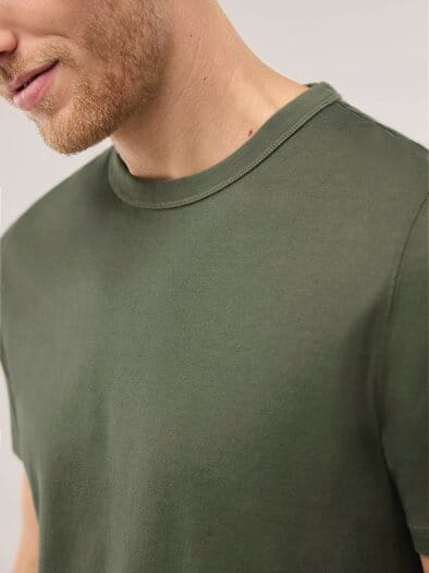 Leinen T-Shirt Khaki