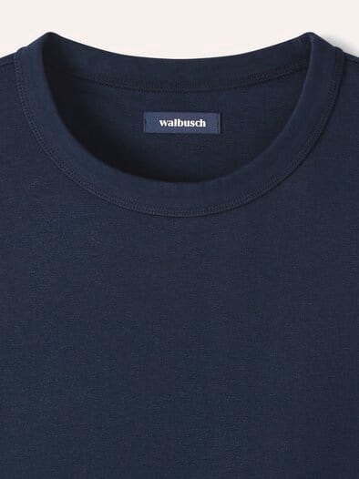 Leinen T-Shirt Marine