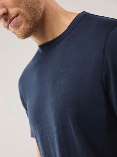 Leinen T-Shirt Marine