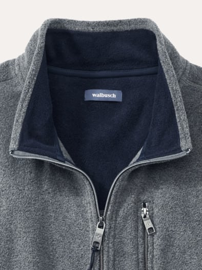 Huskyfleece Jacke Grau Melange