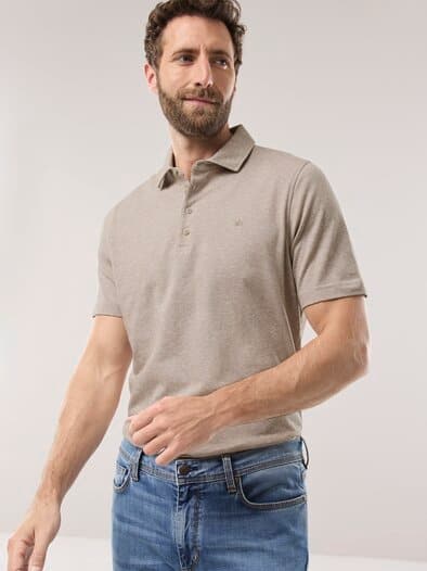 Cottolino Hemdenpolo Safari Beige